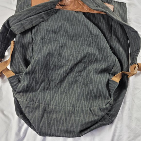 Roxy She Said Canvas Black Backpack Casual Outdoors School Going Out Travel - Picture 3 of 9